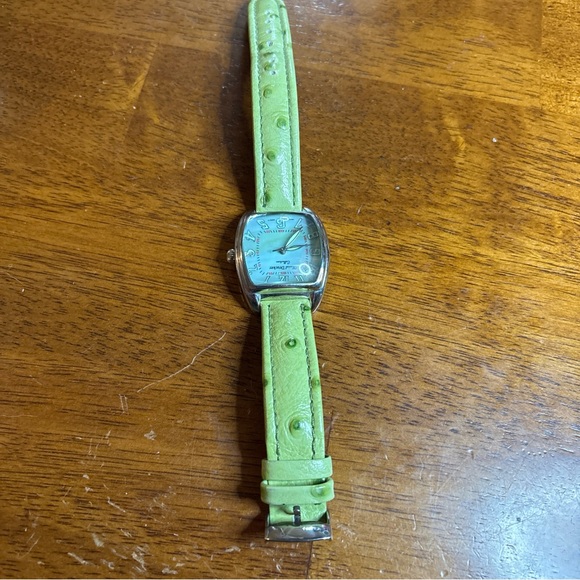 Marcel Drucker Collection Watch Green Band Green Face New Battery main image 4